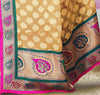 Beige Jacquard Saree