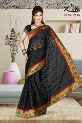 Black Jacquard Saree