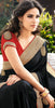 Black Crape With Chiffon Saree