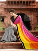 Multi Colour Half Chiffon Half Bhaglpuri Saree