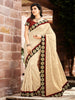 Off White  Bhaglpuri Jaquared Silk Saree