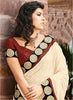 Off White  Bhaglpuri Jaquared Silk Saree