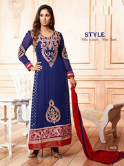 Blue Georgette Salwar Suit