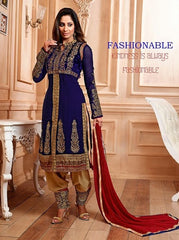 Blue Georgette Salwar Suit