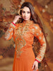 Orange Georgette Salwar Suit