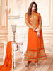 Orange Georgette Salwar Suit